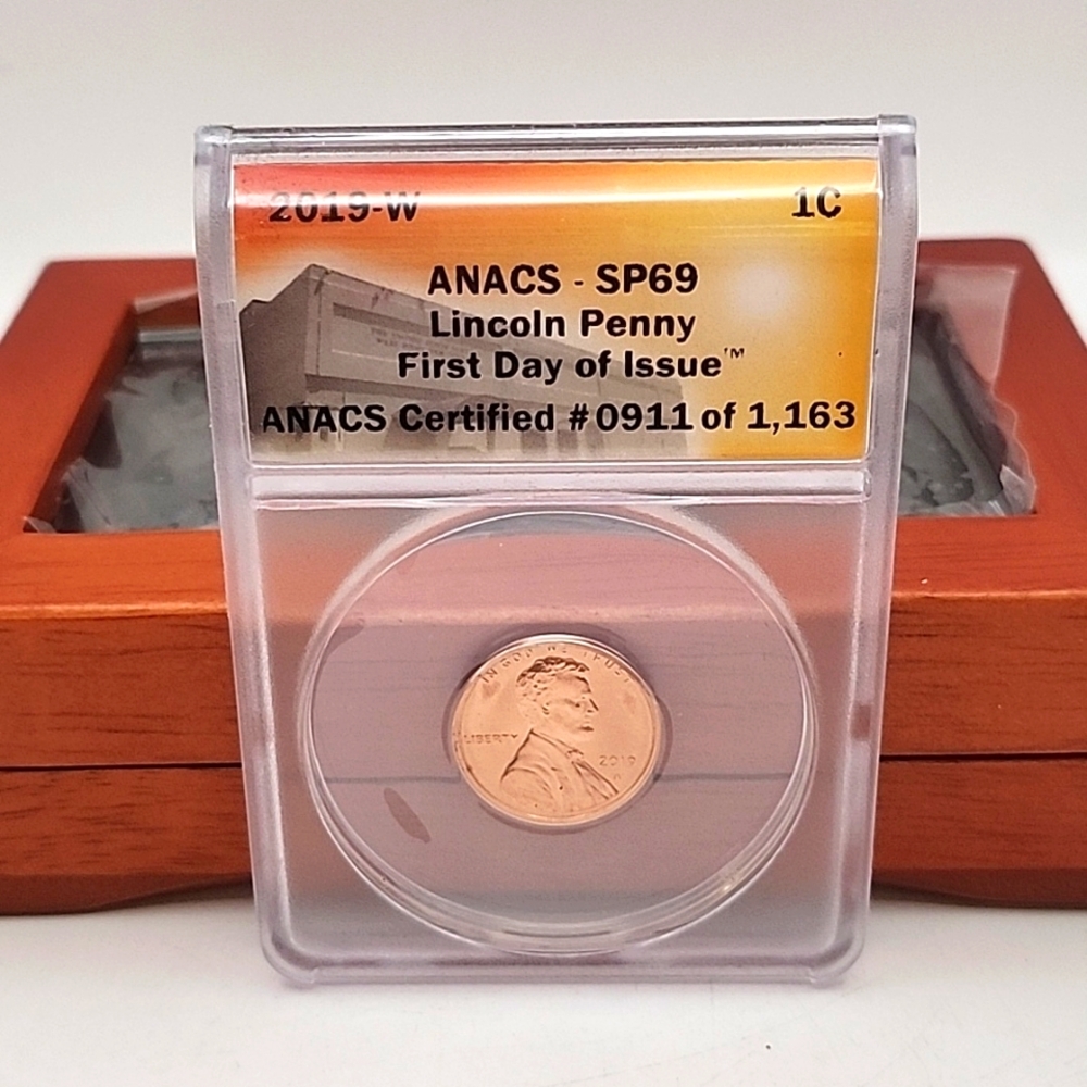 2019-W ANACS SP69 Lincoln Penny First Day of Issue Certified NWT